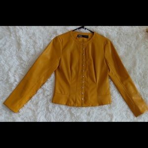 Zara faux leather jacket